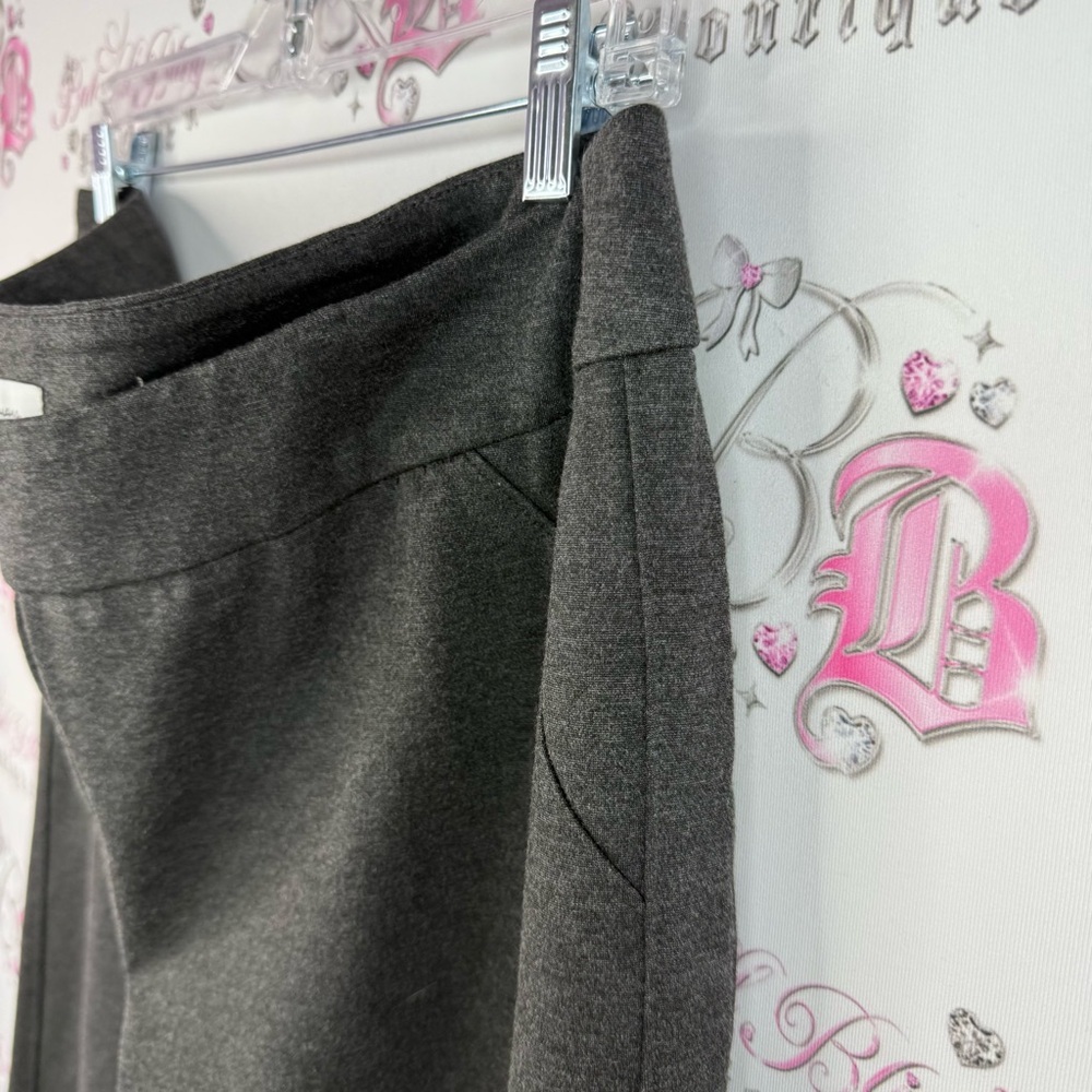 Reitmans pants tight style zip up zippers grey black Charcoal Gray Pants - Picture 5 of 12